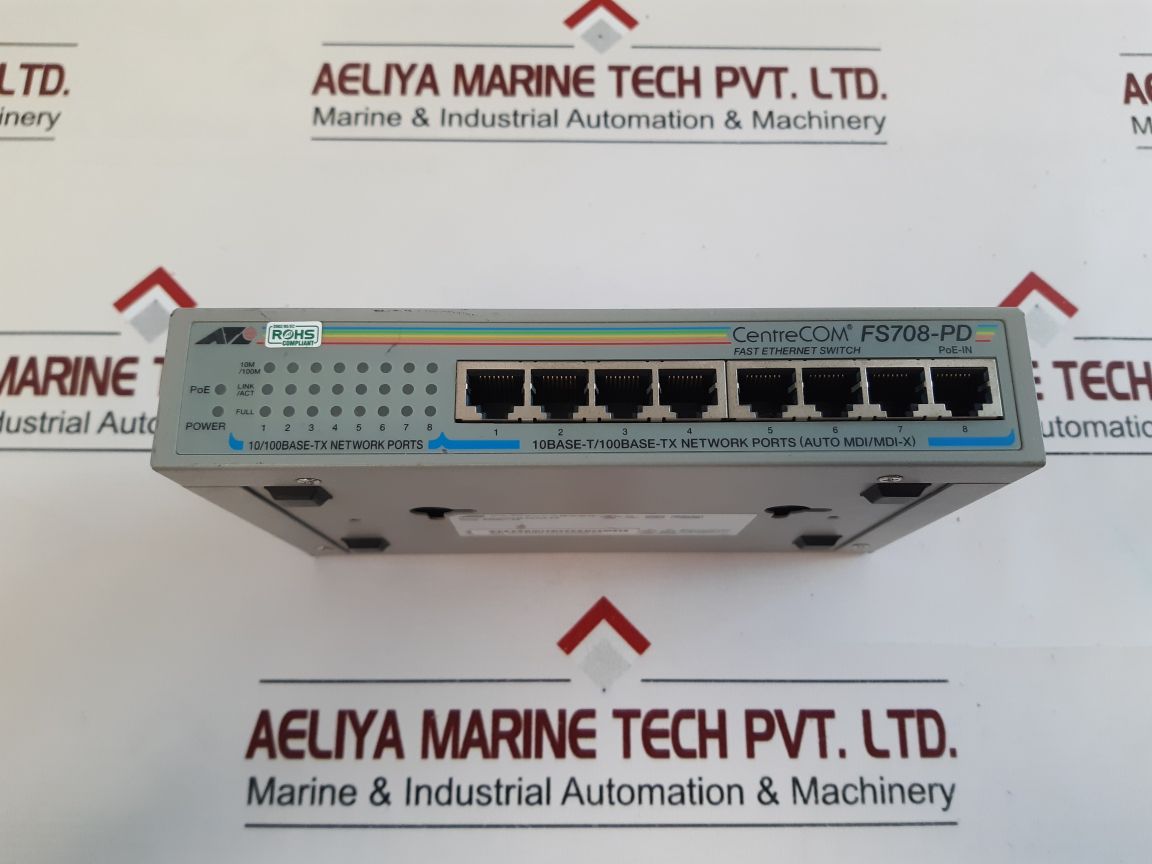 Allied Telesis Centrecom Fs708-pd Fast Ethernet Switch