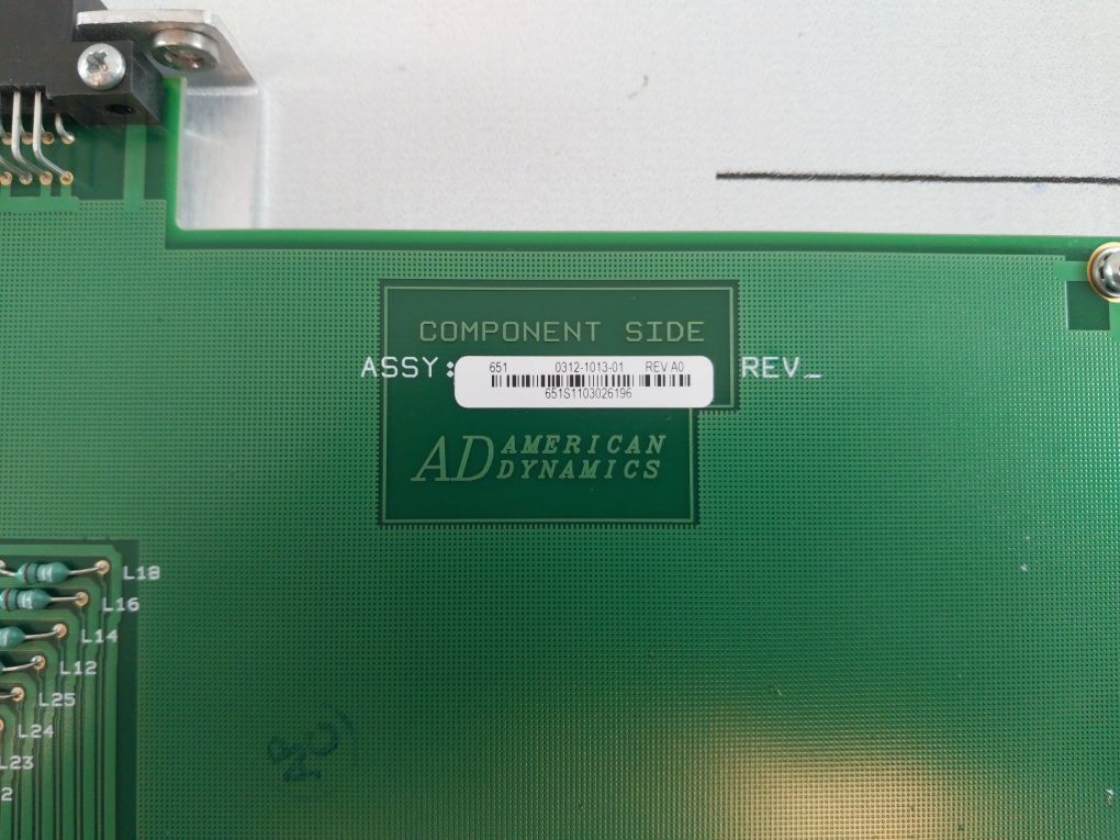 American Dynamics 0312-1013-01 Pcb Card