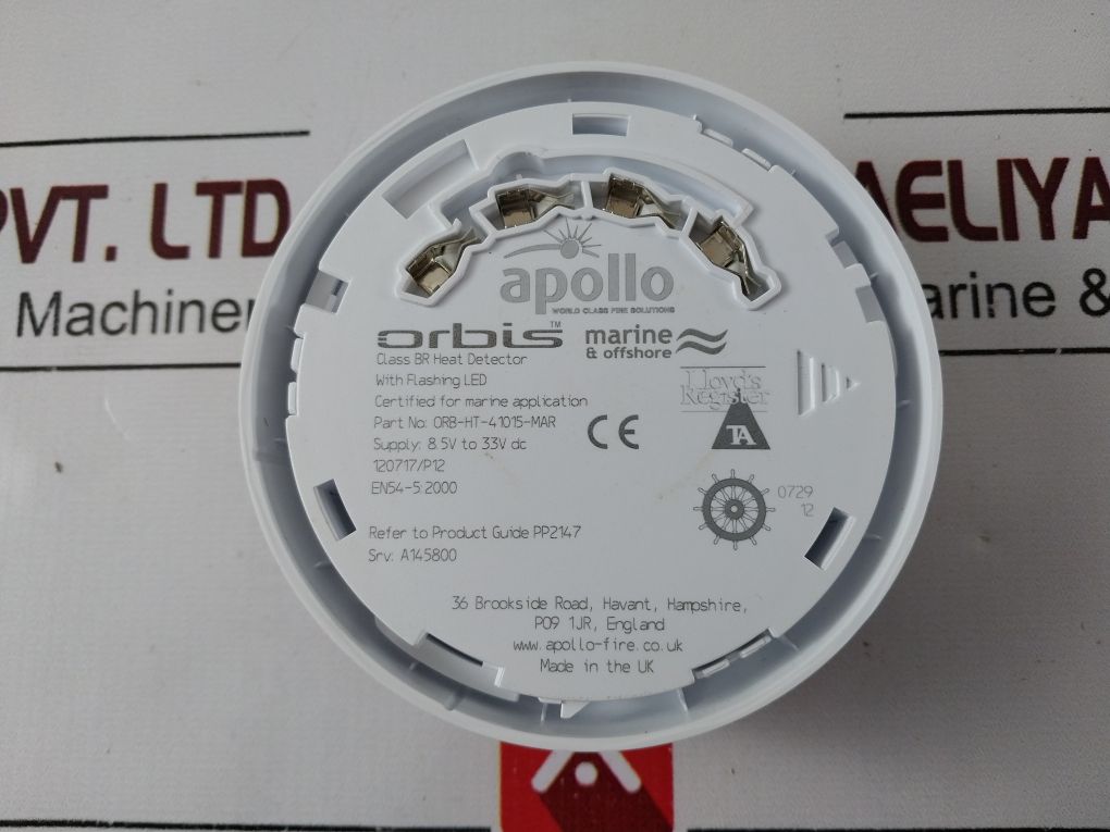 Apollo Orb-ht-41015-mar Br Heat Detector With Flashing Led