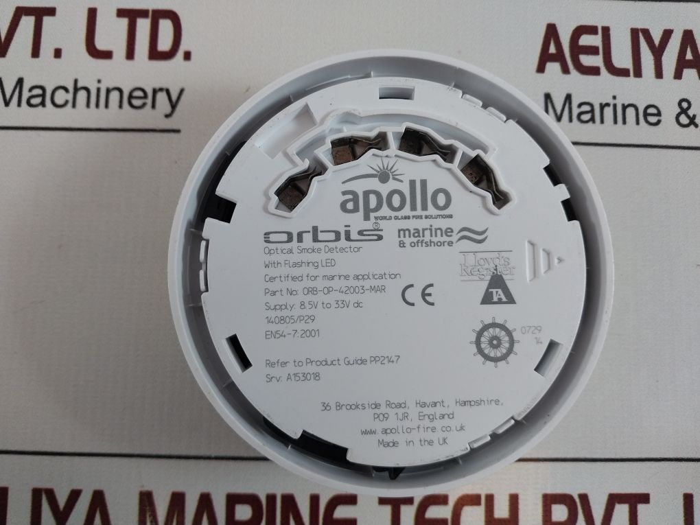 Apollo Orb-op-42003-mar Optical Smoke Detector With Flashing Led 140805/P29