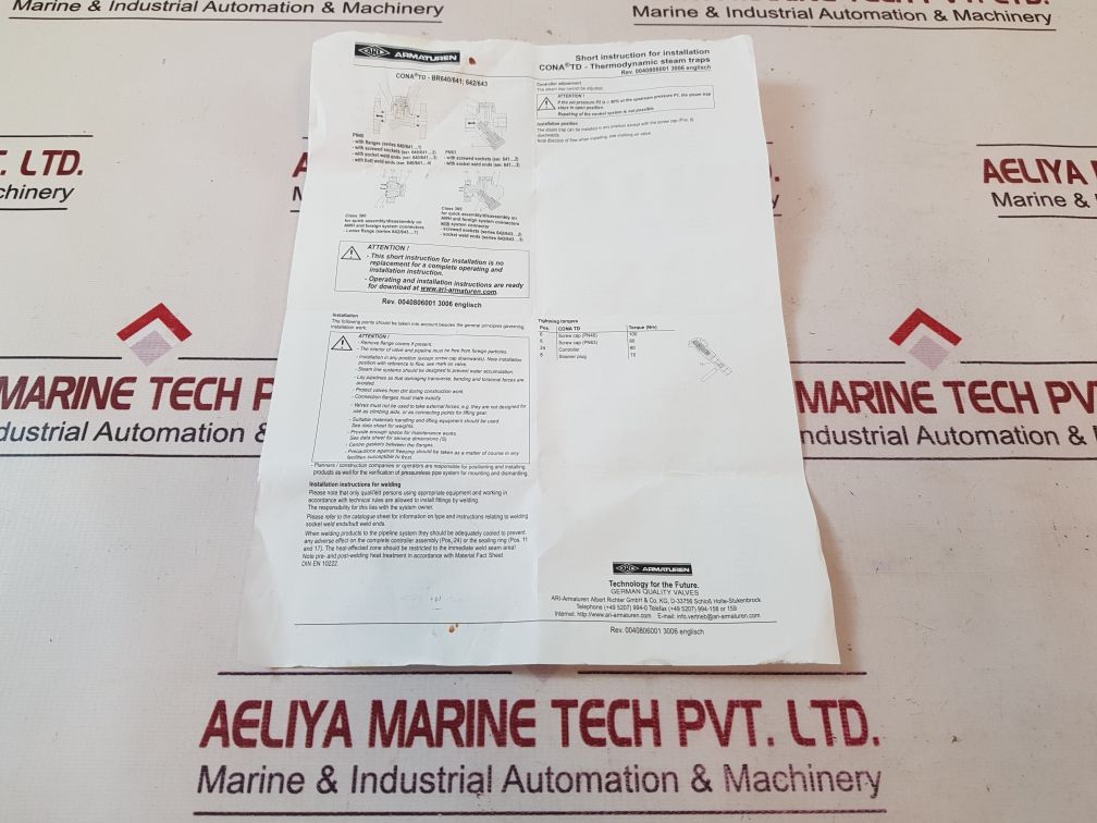 Ari A743Ca40 Thermo Dynamic Steam Trap
