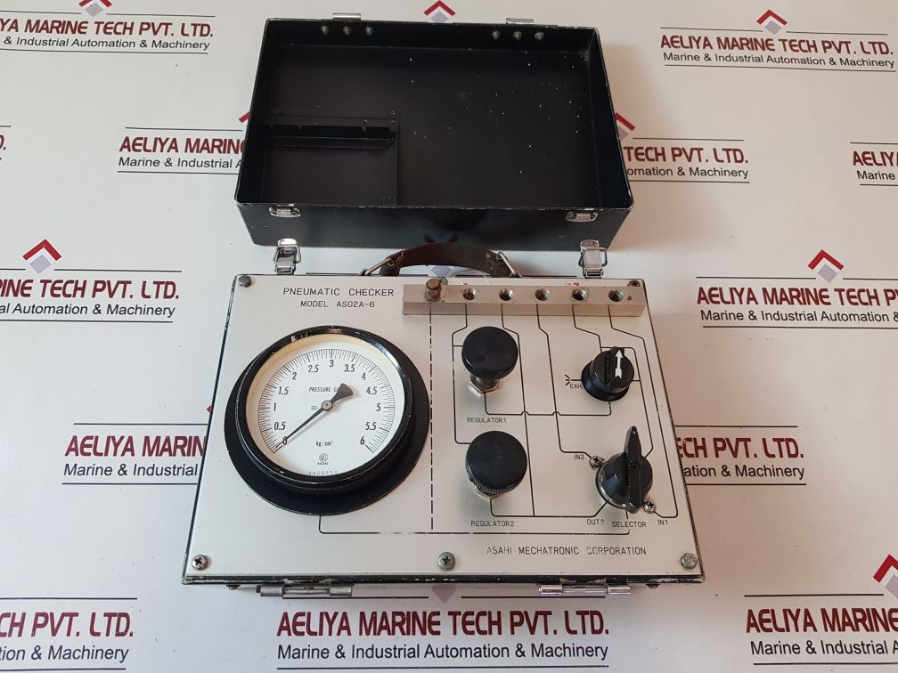 Asahi Mechatronic As02A-6 Pressure Gauge 0-6 Kg/Cm2