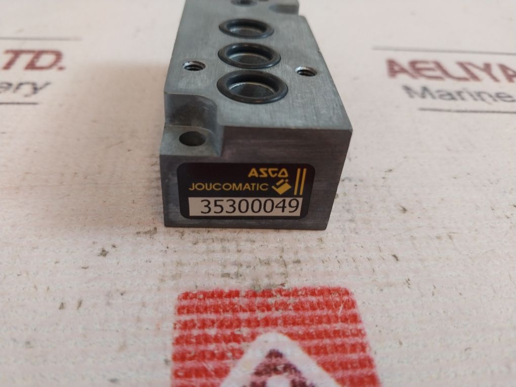 Asco 35300049 Single Subbase For Poppet Valve 3/2