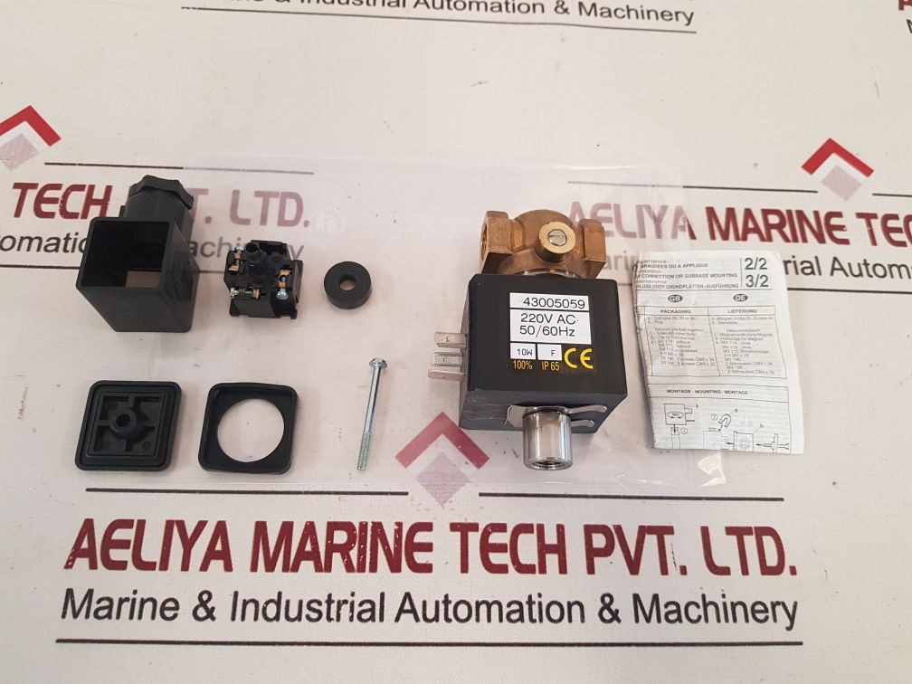 Asco 43005059 Solenoid Valve Coil 220V Ac 5060 Hz