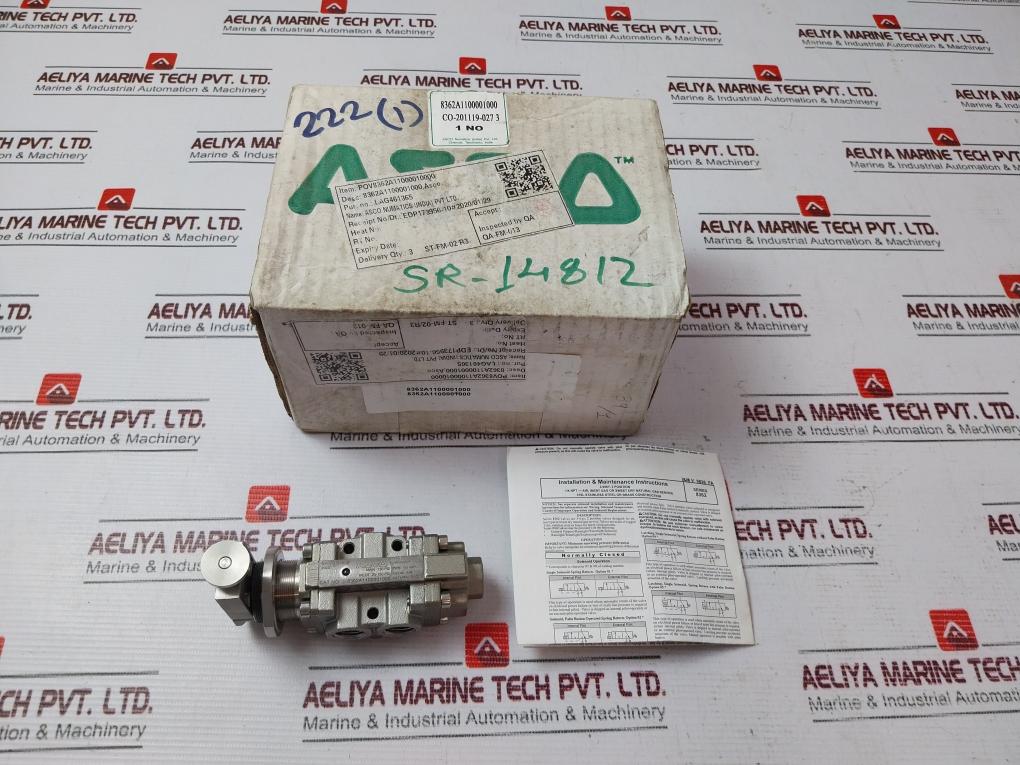 Asco 8362A1100001000 Solenoid Spool Valve 362A*32052506
