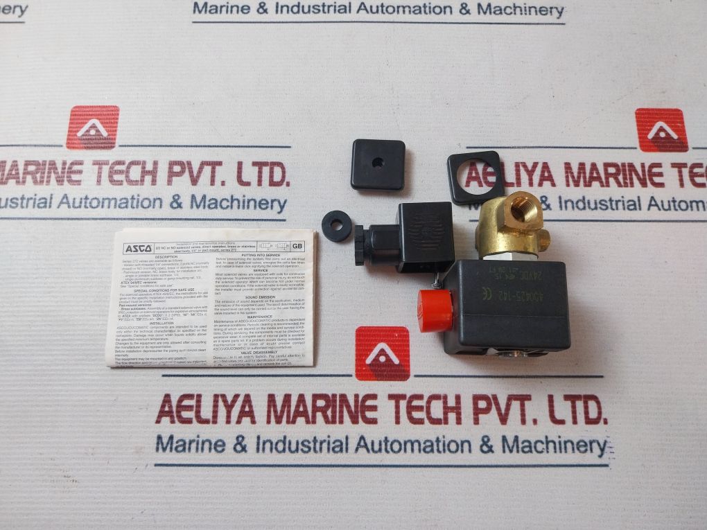 Asco 881 222 602 Solenoid Valve With Connector