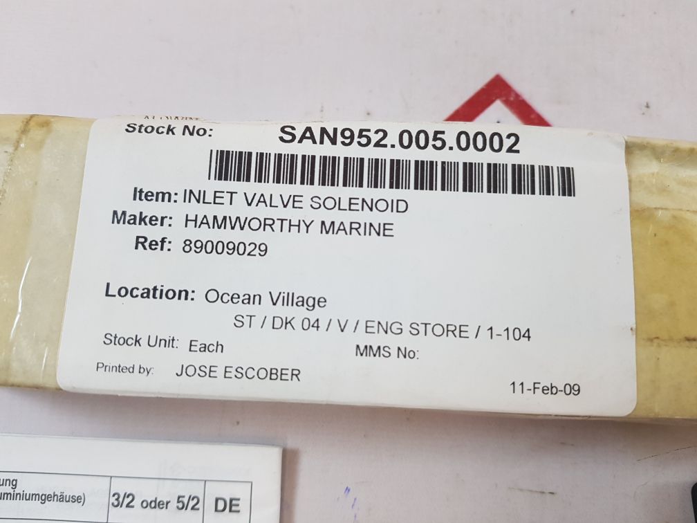 Asco joucomatic g551a001ms solenoid valve 400904-048