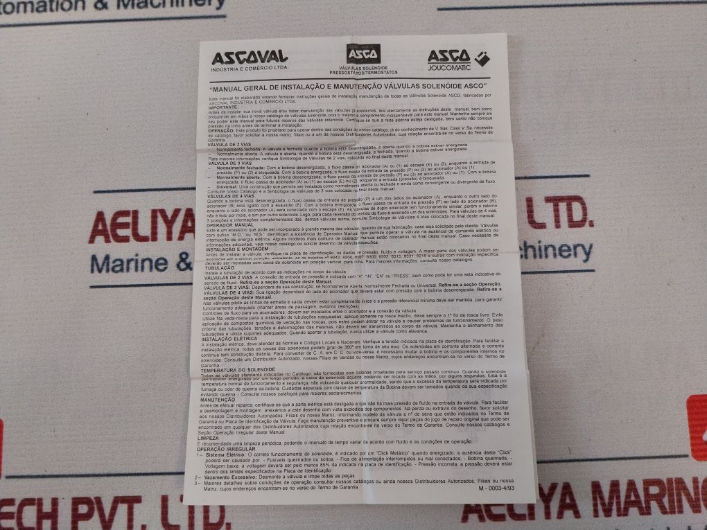 Asco Repair Kit