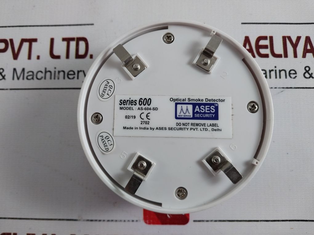 Ases Security As-604-sd Optical Smoke Detector