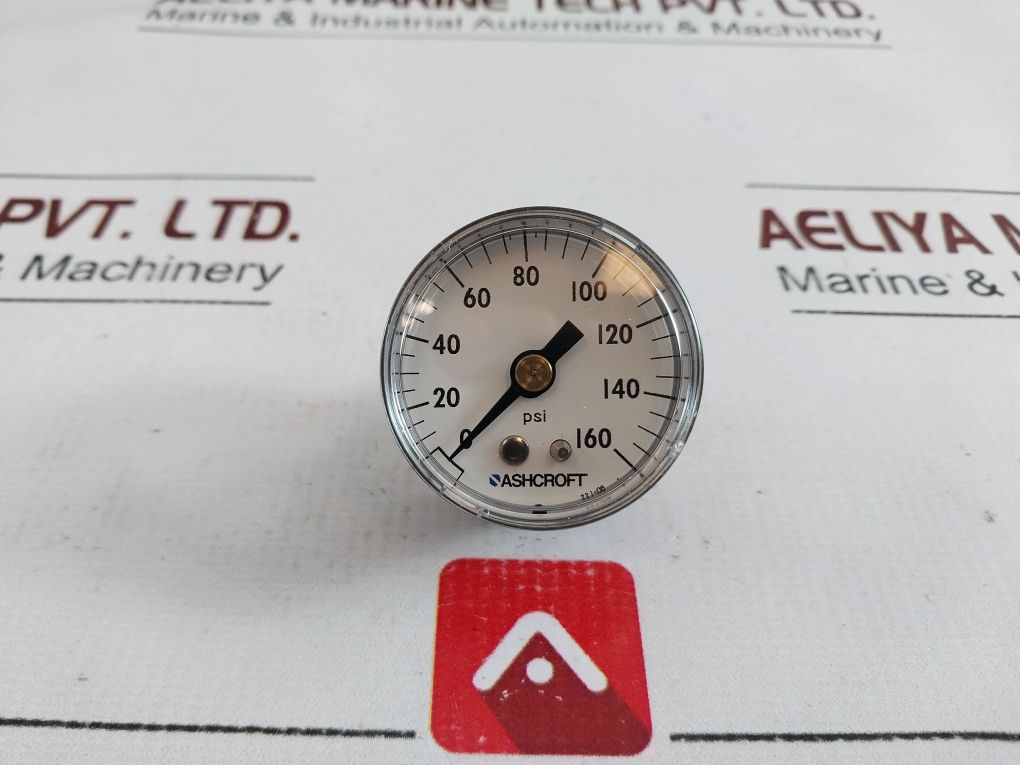 Ashcroft 15W1005Ph 01B Pressure Gauge 1 1/2” 0/160 Psi