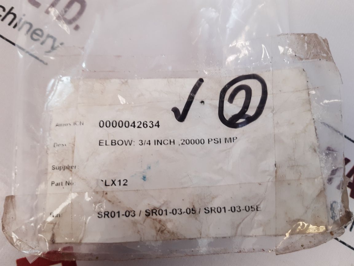 Autoclave Engineers Clx12 Elbow Mawp 20,000 Psi