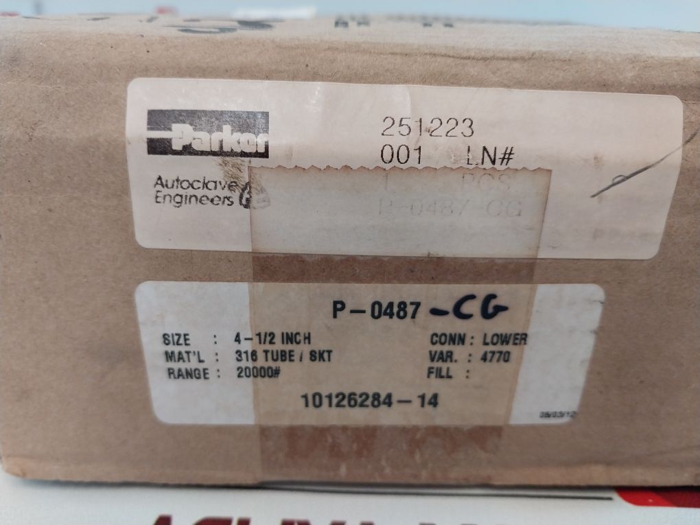 Autoclave Engineers Pressure Gauge 0-20000 Psi