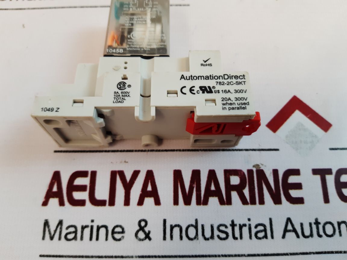 Automationdirect 782-2C-skt Relay With Socket 24Vdc