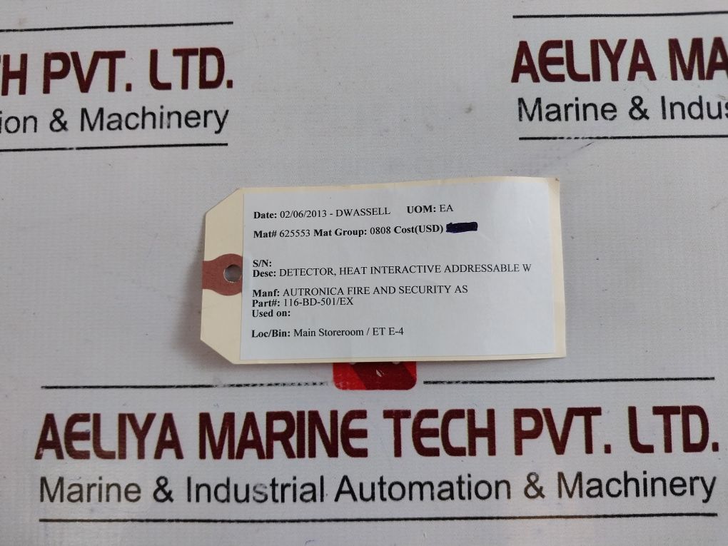 Autronica Bd-501/Ex Heat Detector