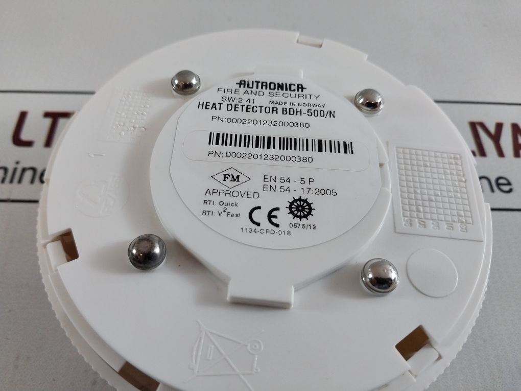 Autronica Bdh-500/N Heat Detector 0002201232000380