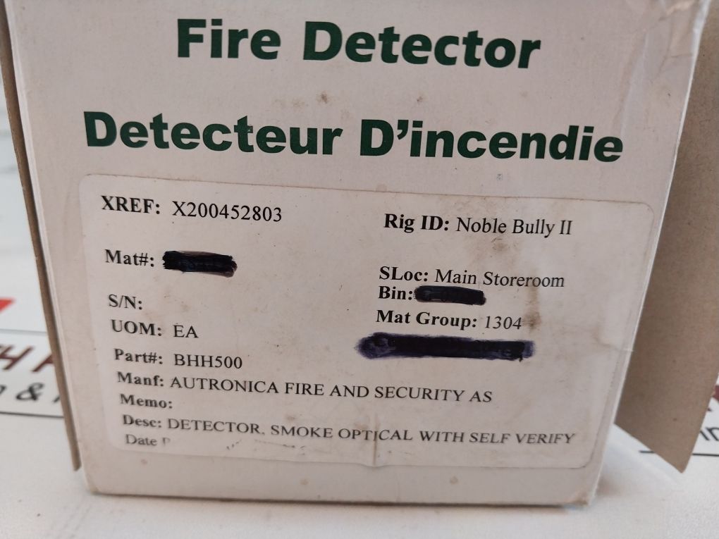 Autronica Bhh-500 Smoke Detector 0001201516600240