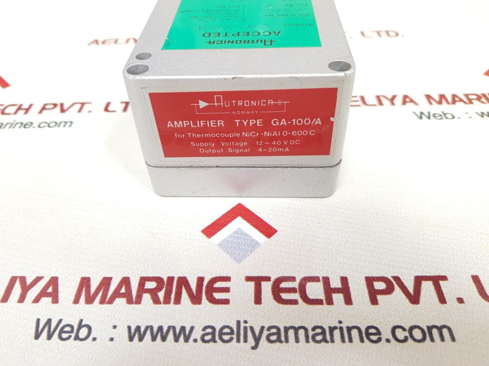 Autronica Ga-100/A Thermocouple Amplifier 0-600°