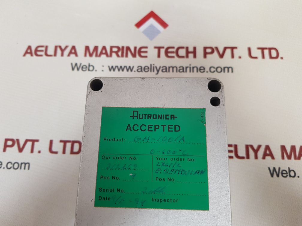 Autronica Ga-100/A Thermocouple Amplifier 0-600°