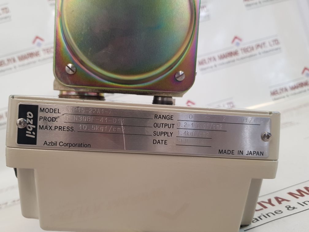 Azbil kz03-1a air regulator with kkp15-22a1-7 0 ~ 2 kgf/cm2