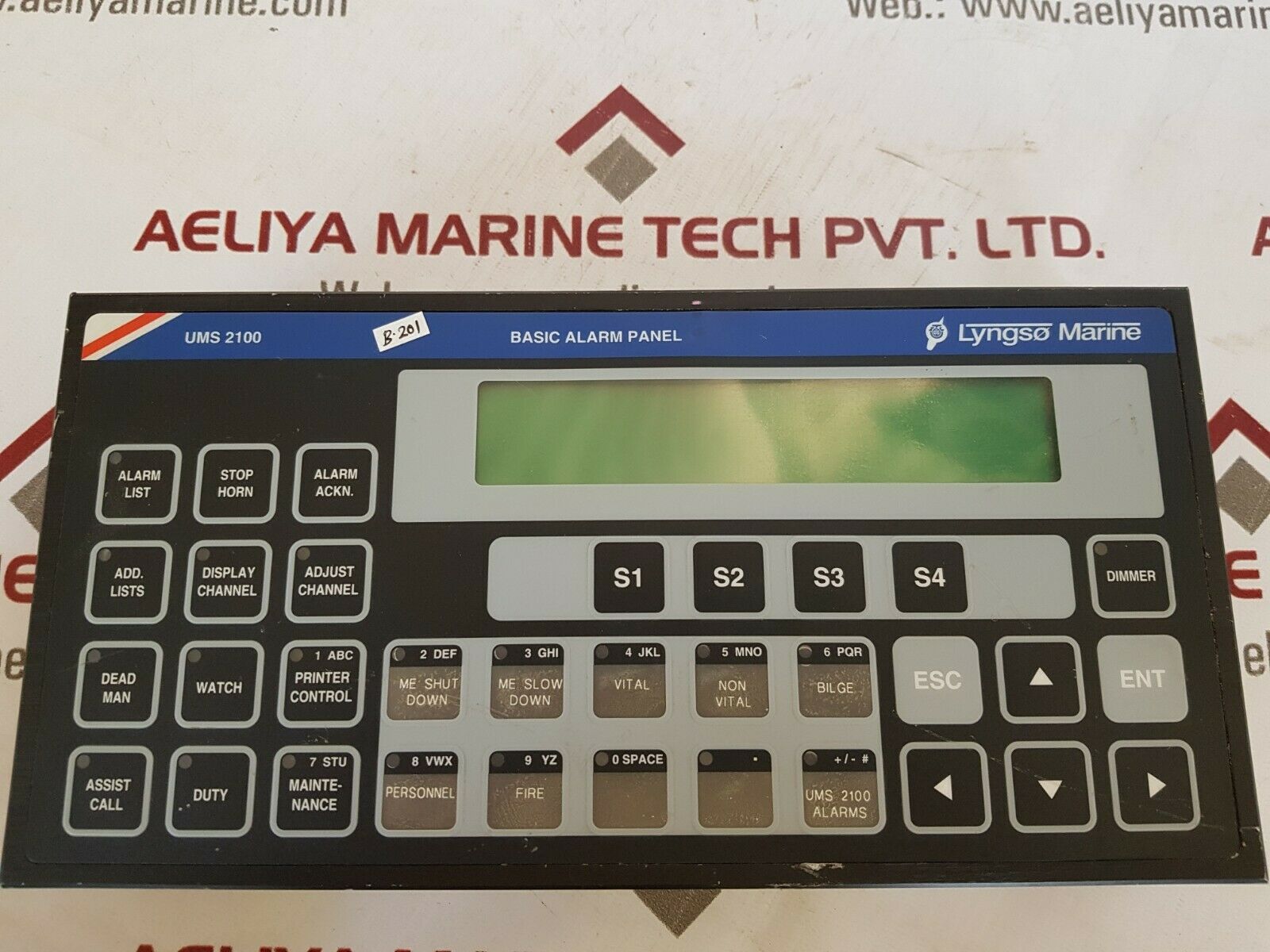 Stn atlas /lyngso marine ums 2100 basic alarm panel w 0112