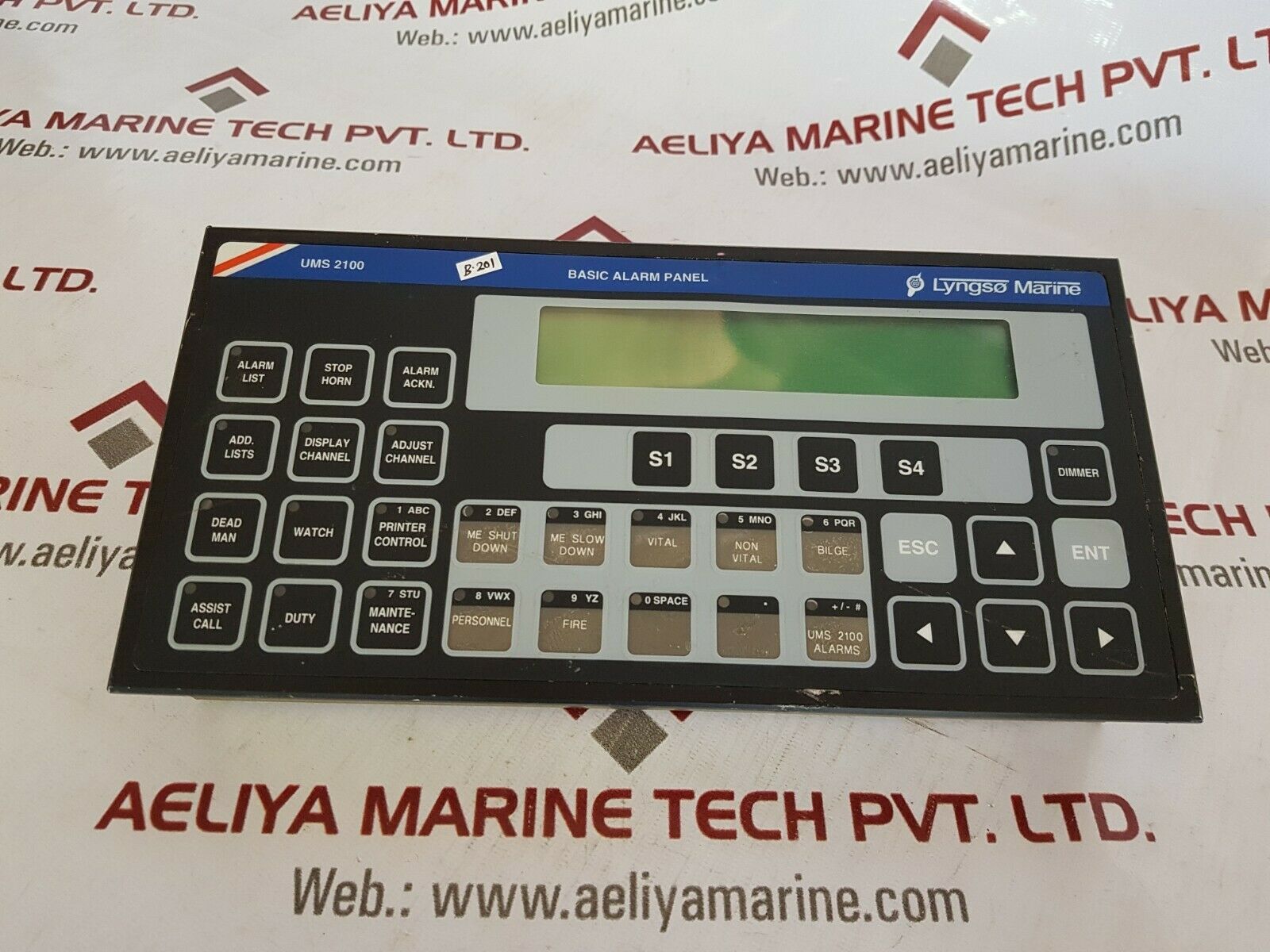 Stn atlas /lyngso marine ums 2100 basic alarm panel w 0112