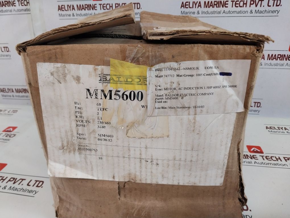 Baldor Mm5600 Iec Three Phase Ac Motor