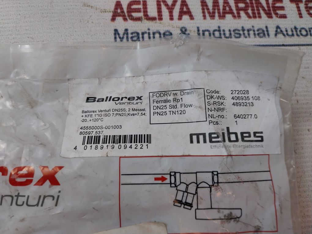 Ballorex Venturi Dn25 Dr Pn 25 Control Valve