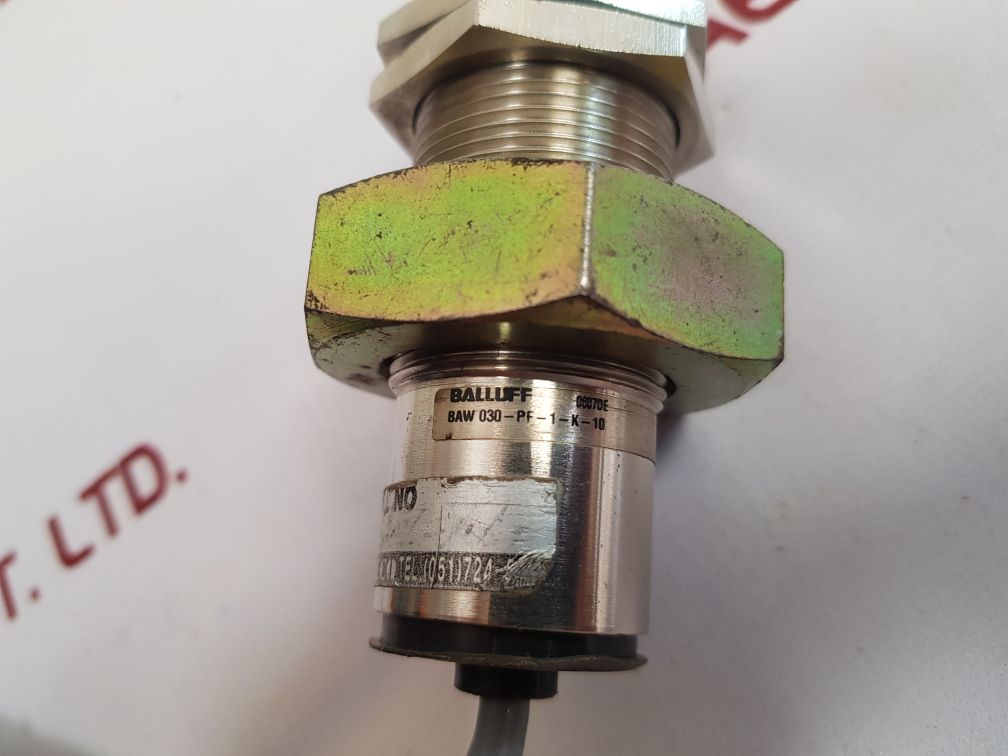 Balluff Baw 030-pf-1-k-10 Inductive Distance Sensor