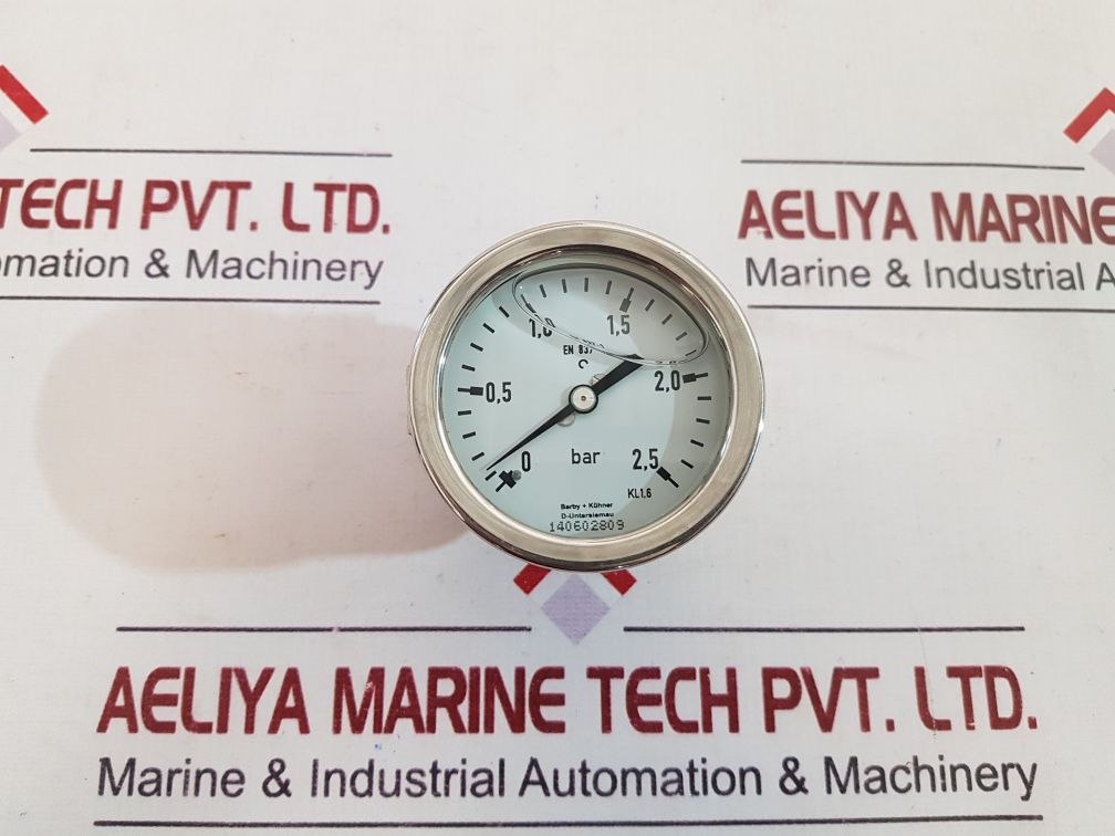 Barby+Kuhner 0 To 2.5 Bar Pressure Gauge