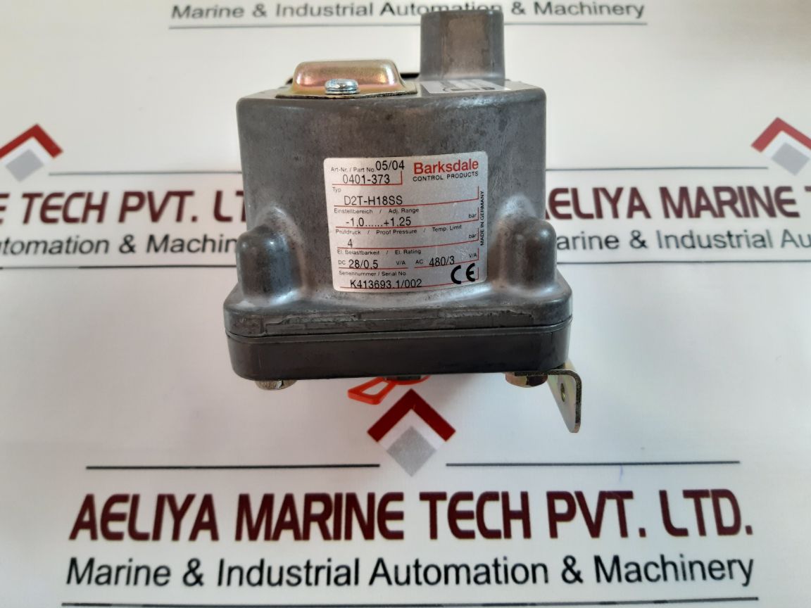 Barksdale D2T-h18Ss Pressure Switch 0401-373