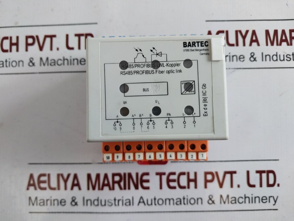 Bartec 07-7311-97Wp/6000 Rs485/Profibus Fiber Optic Link