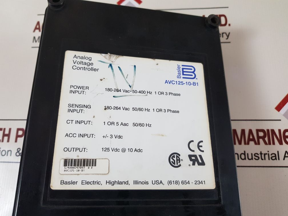 Basler Electric Avc125-10-b1 Analog Voltage Regulator