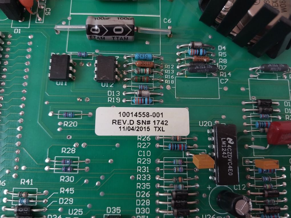 Baylor 55856-2 Auxiliary Board 55856 Rev: D