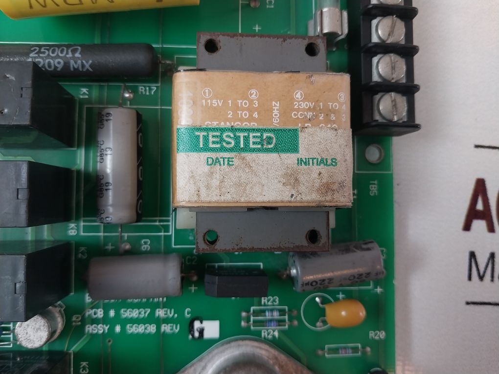 Baylor 56037 Rev. C Pcb Card 56038 Rev G