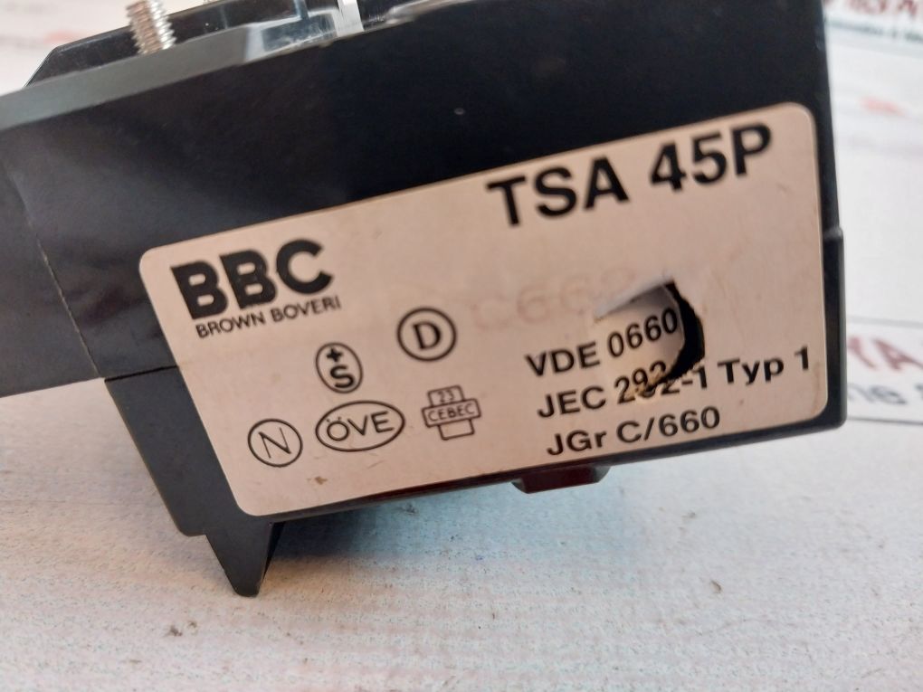 Bbc Tsa 45P Thermal Overload Relay