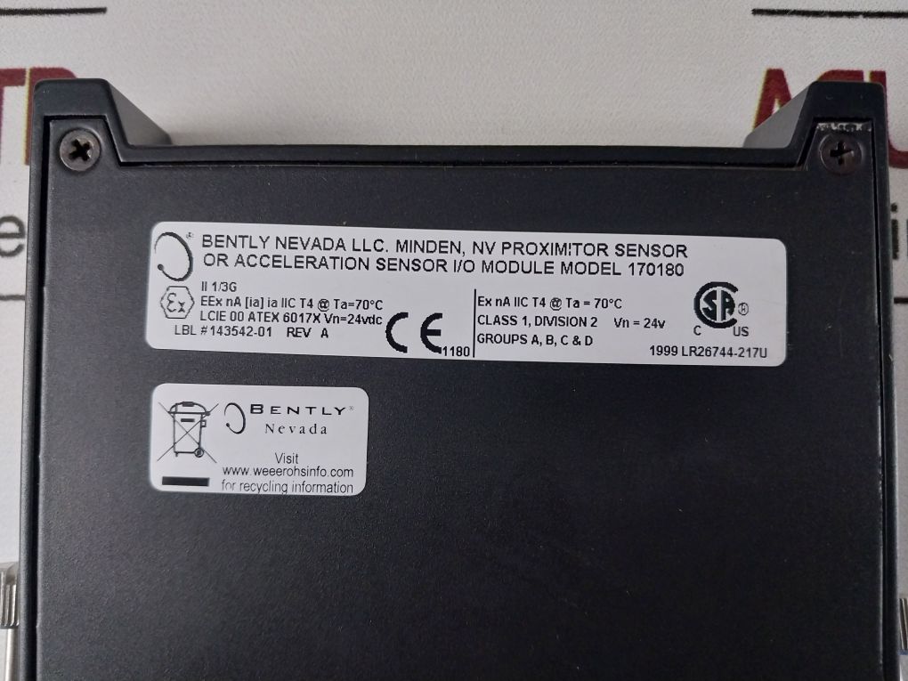 Bently Nevada 170180-01-05 Input Monitor