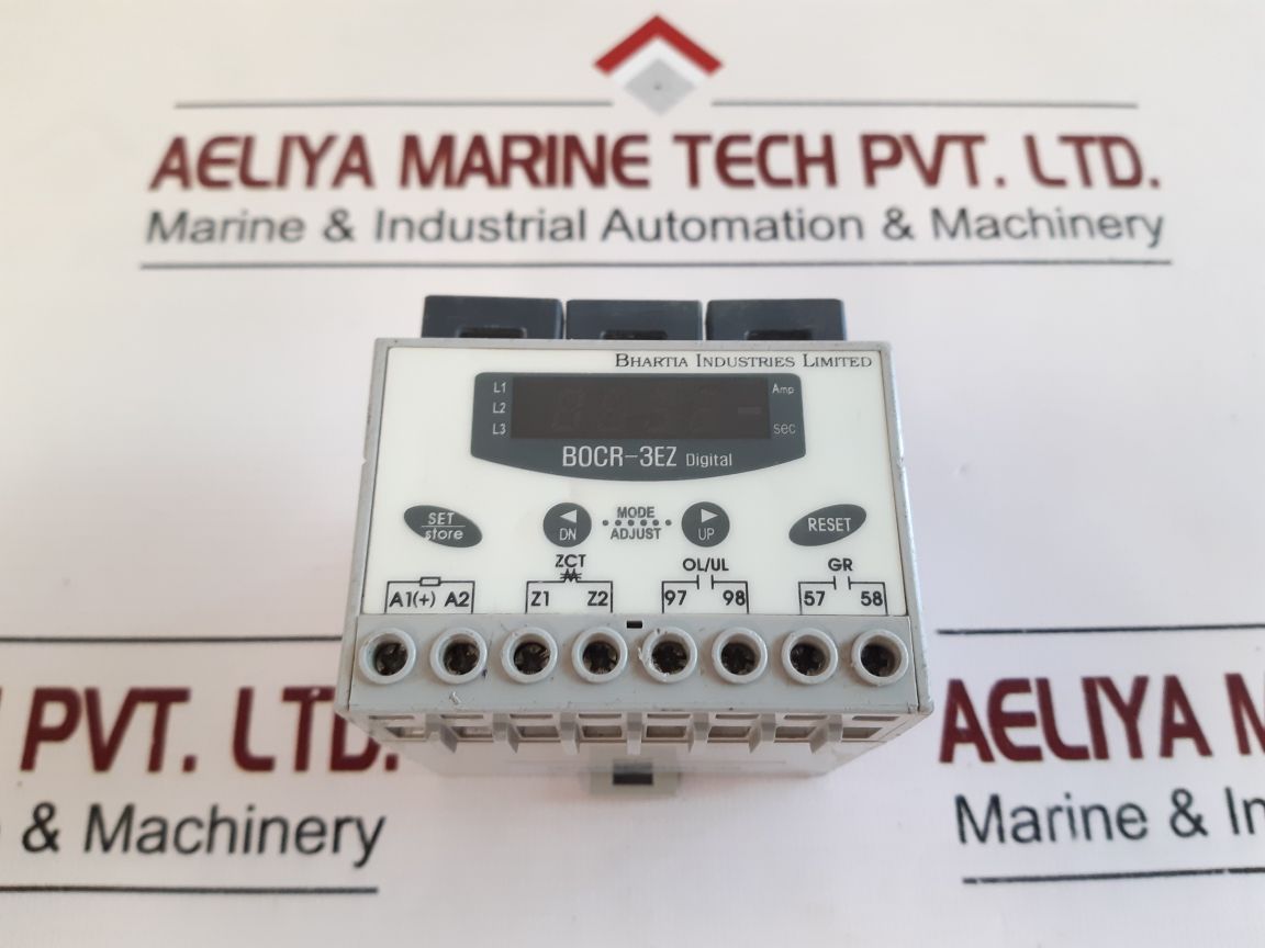 Bhartia Industries Bocr-3Ez-110A Electronic Overcurrent Relay