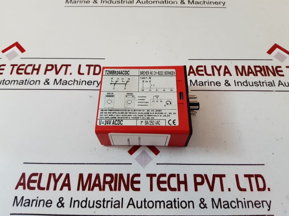 Bircher Tzmbh24Acdc Time Delay Relay 0.1S-30Min