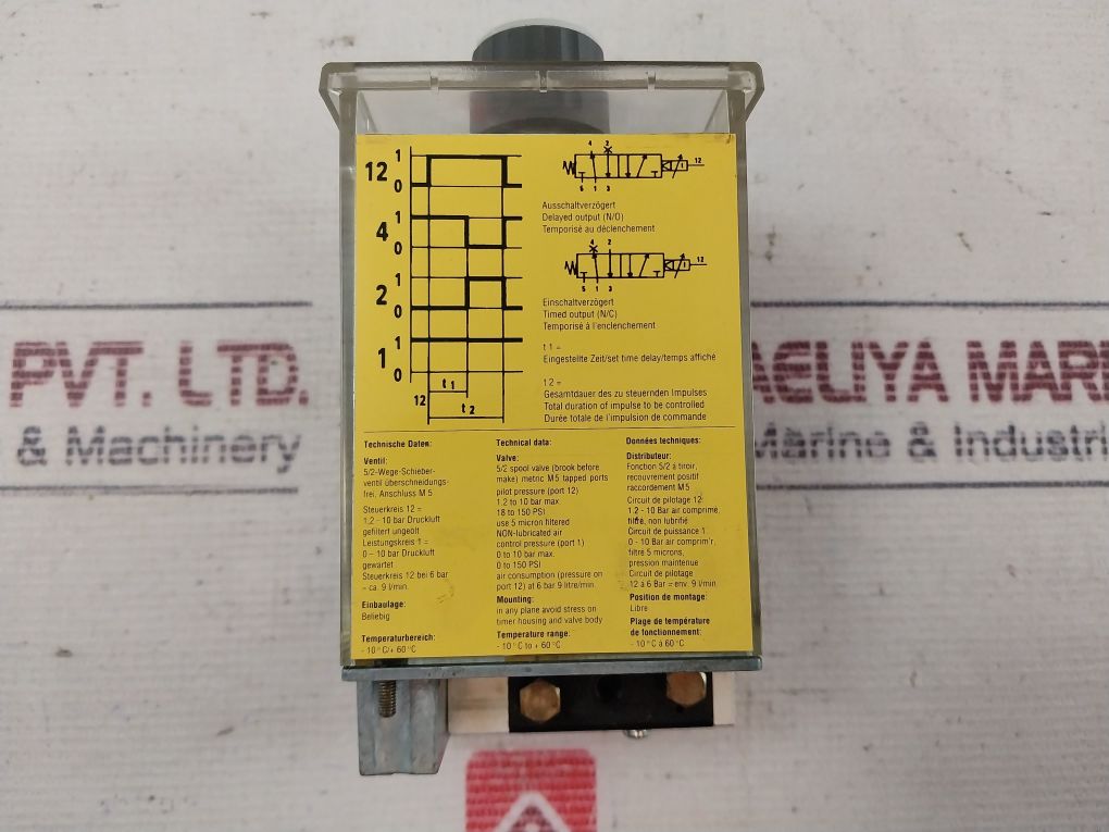 Bosch 0 820 215 102 Pneumatic Timer 18 To 150 Psi