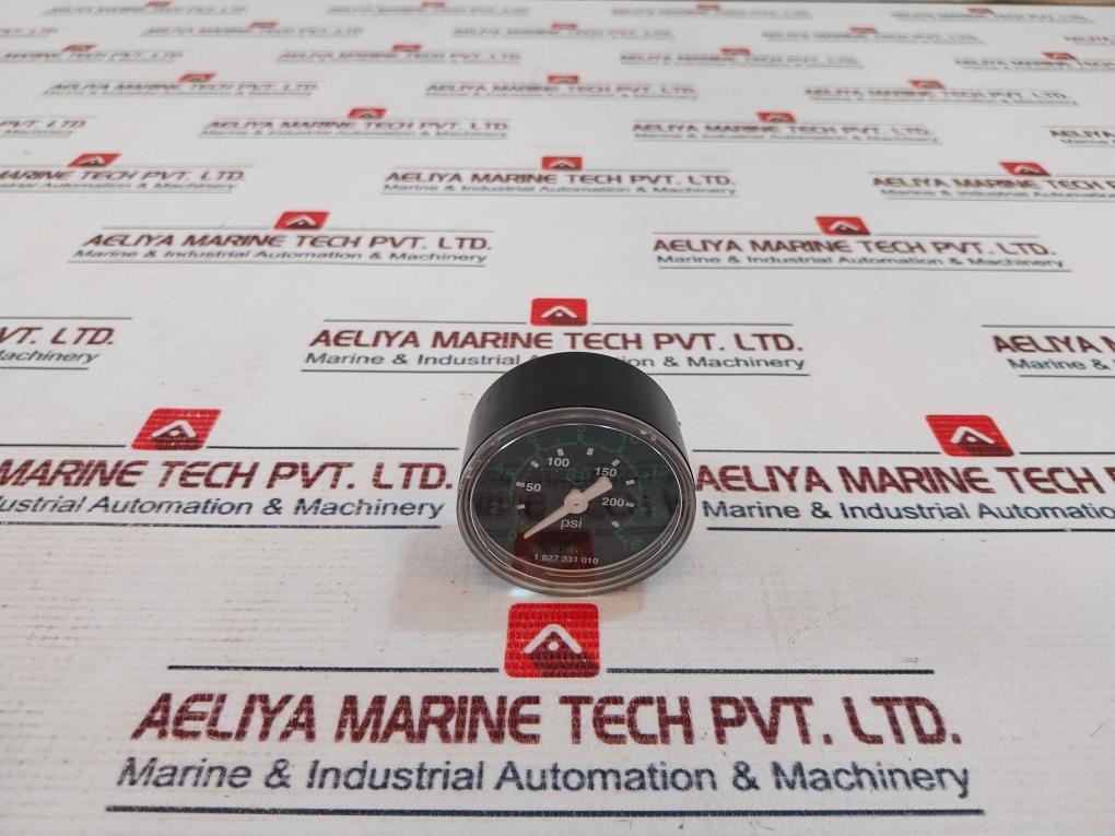 Bosch 1 827 231 010 Pressure Gauge 0-16 Bar 0-200 Psi