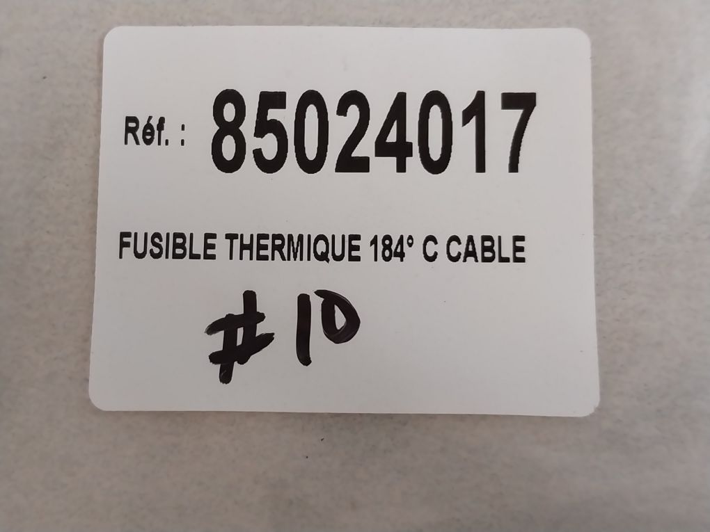 Lot Of 5X Bourgeat 85024017 Thermal Fuse 184°C Cable