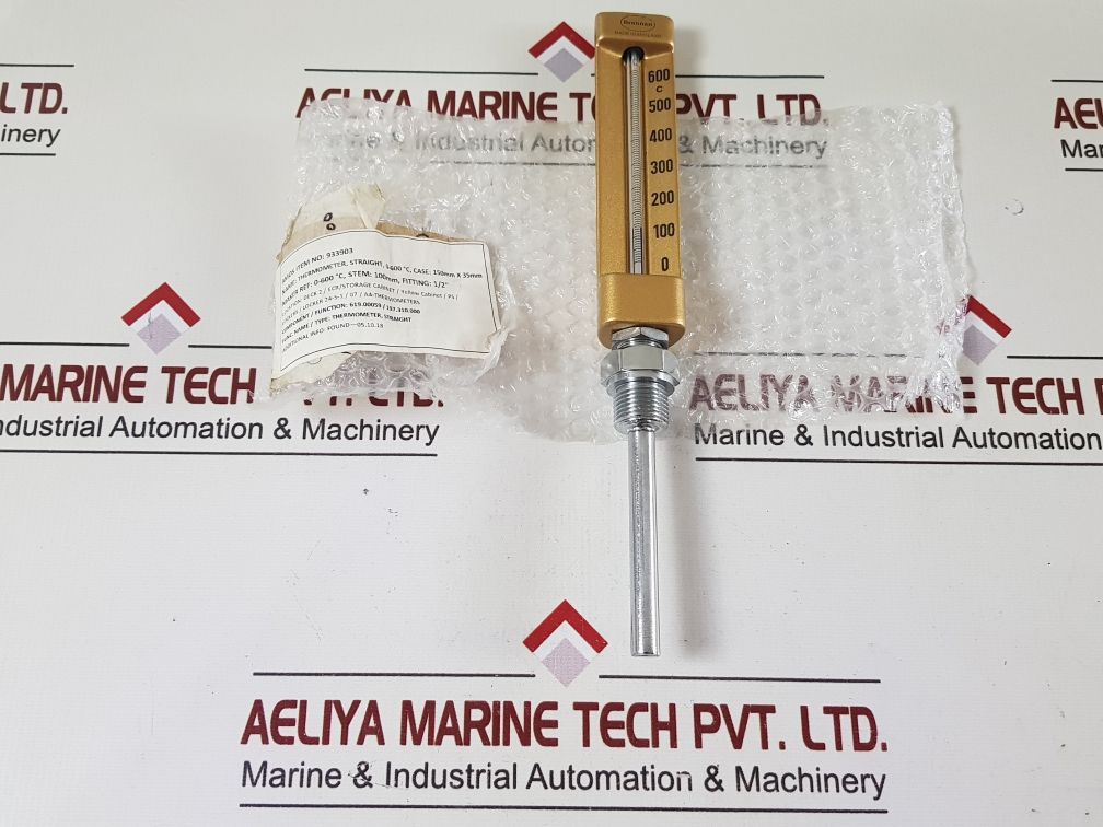 Brannan 0-600°c straight thermometer free shipping by express