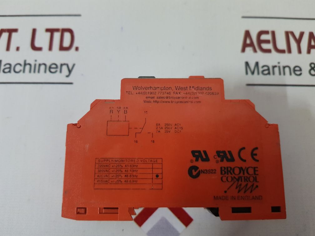 Broyce Control M3Prt Phase Sequence Failure Relay 400V Ac
