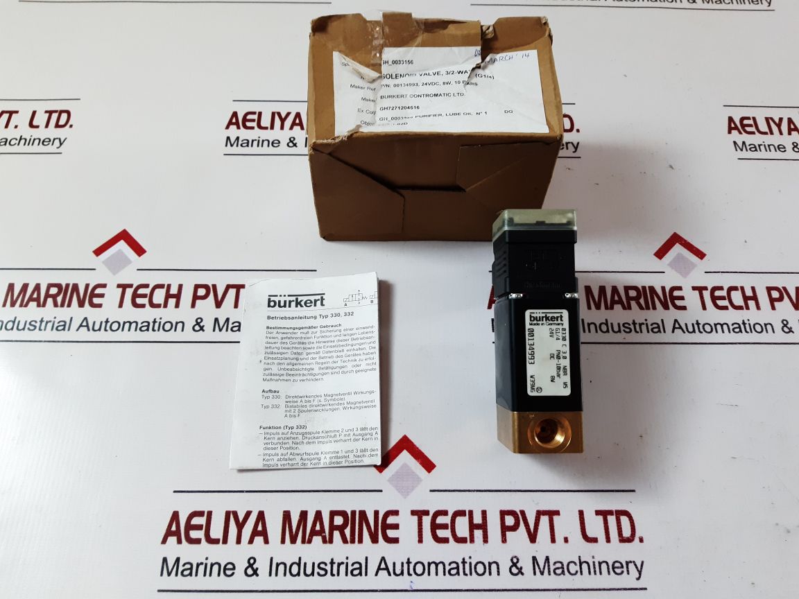 Burkert 00134993 0330 Solenoid Valve