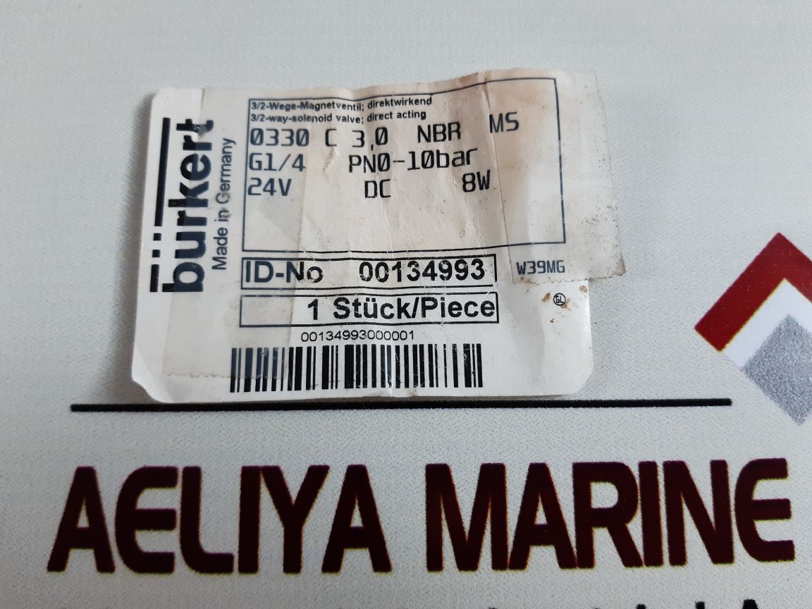 Burkert 186-a-220V 50-60Hz 3/2-way-solenoid Valve Coil