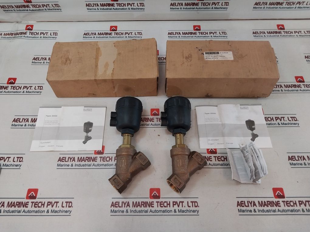 Burkert 2000 A 5/4 Ptfe Bz 2/2-way Angle Seat Valve