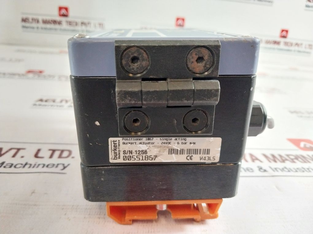 Burkert Side Control 1067 Positioner 1067 Single Acting 24V Dc