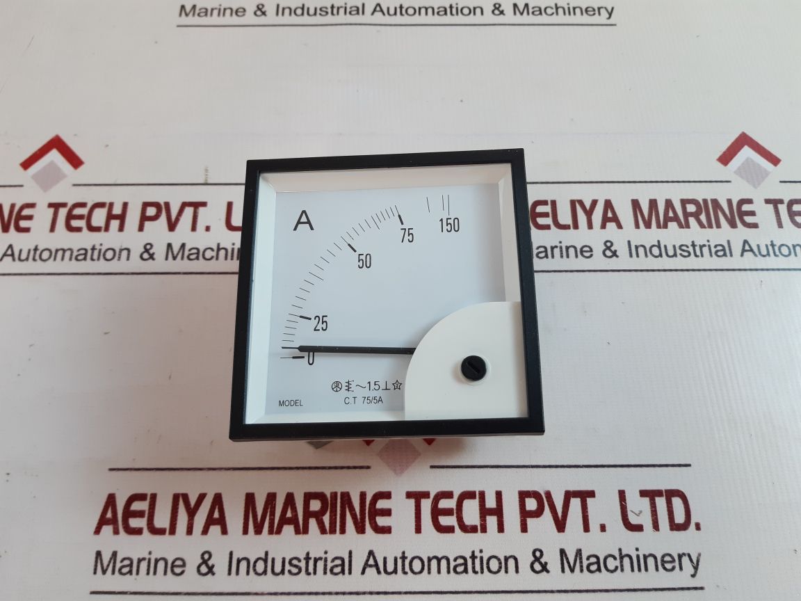 C.T 75/5A Ammeter 940096 0-75A