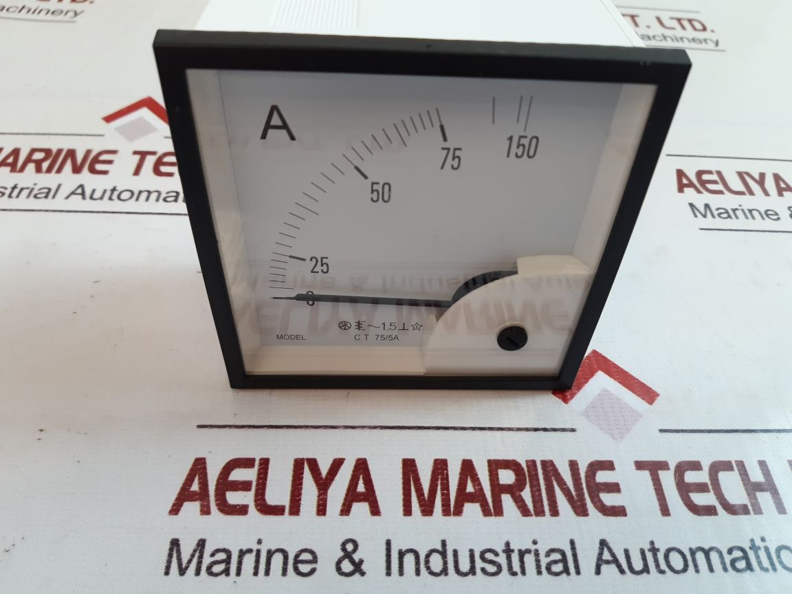 C.T 75/5A Ammeter 940096 0-75A