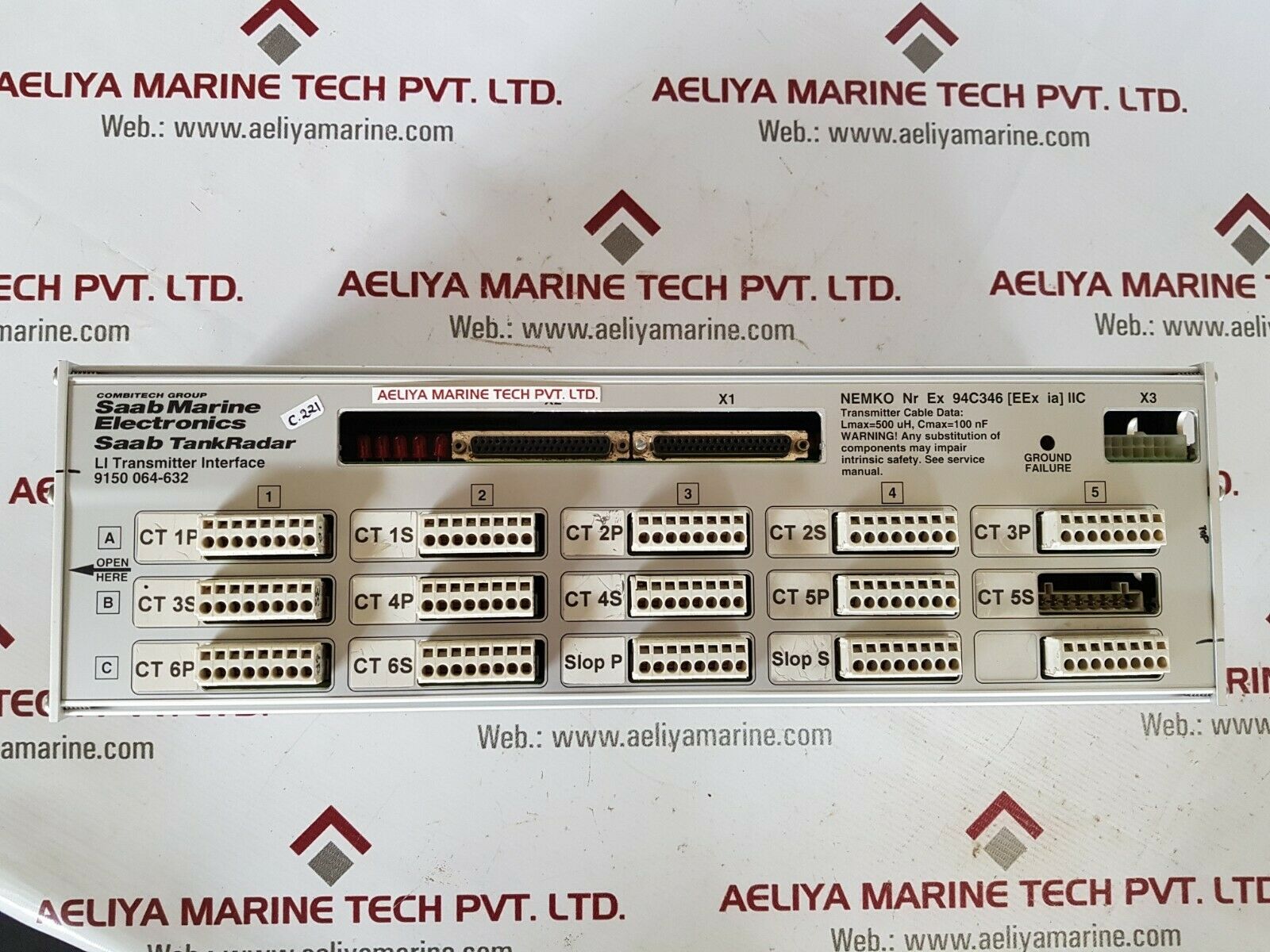 saab tankradar 9150 064 -632 li transmitter interface